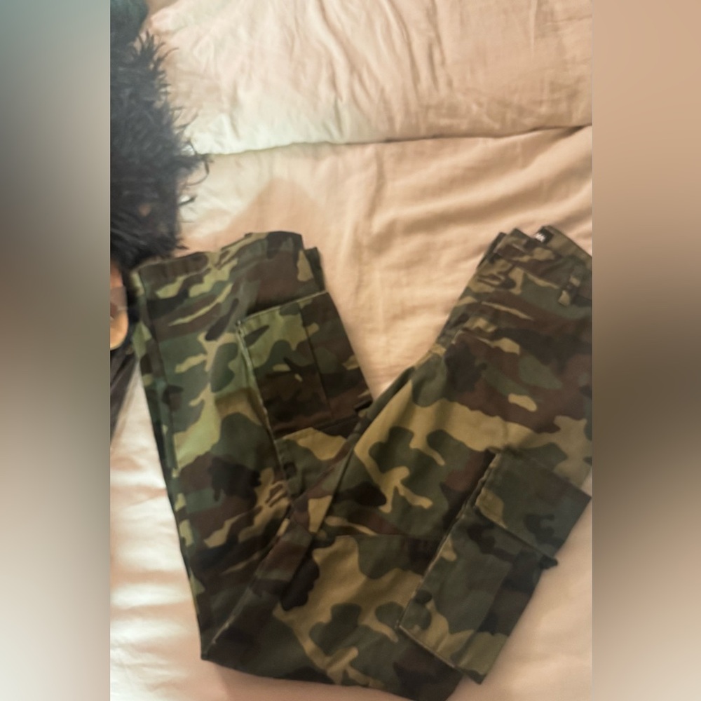 Fashion Nova Green Camouflage Pants